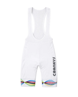 CRANKYS BICYCLE WORX MVMNT PRO CYCLING BIB SHORTS - WHITE
