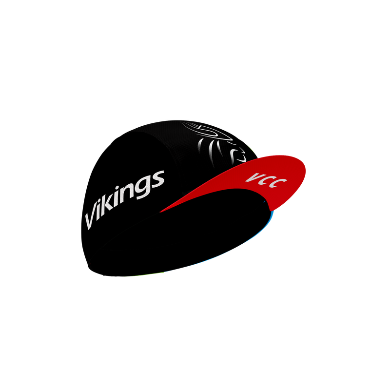 Vikings Cycling Club custom peaked cycling cap by MVMNT