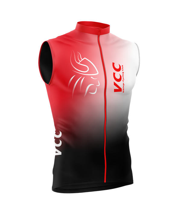 MVMNT custom cycling gilet wind vest in club colours