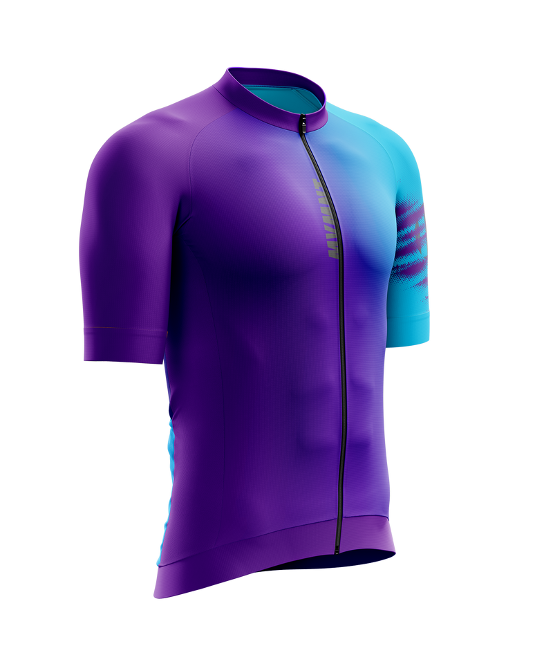 Purple cycling shop jersey men's